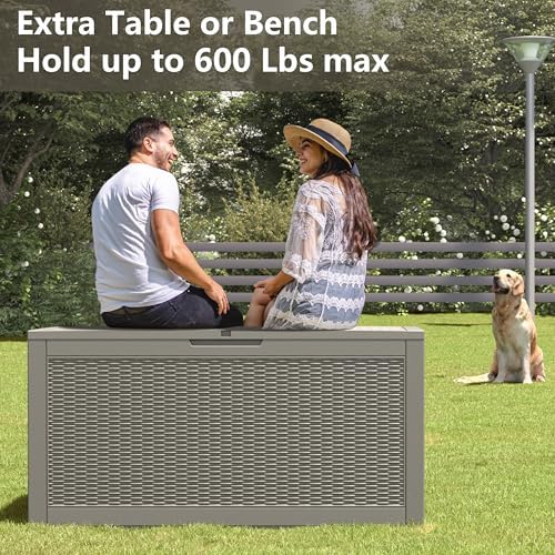 Outdoor Storage Box Waterproof, 100 Gallon Deck Box - Image 5