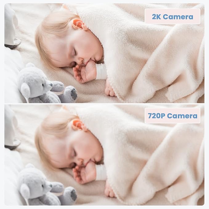 ieGeek 2K Split-Screen Baby Monitor, WiFi Smartphone Video Dual Camera - Image 9