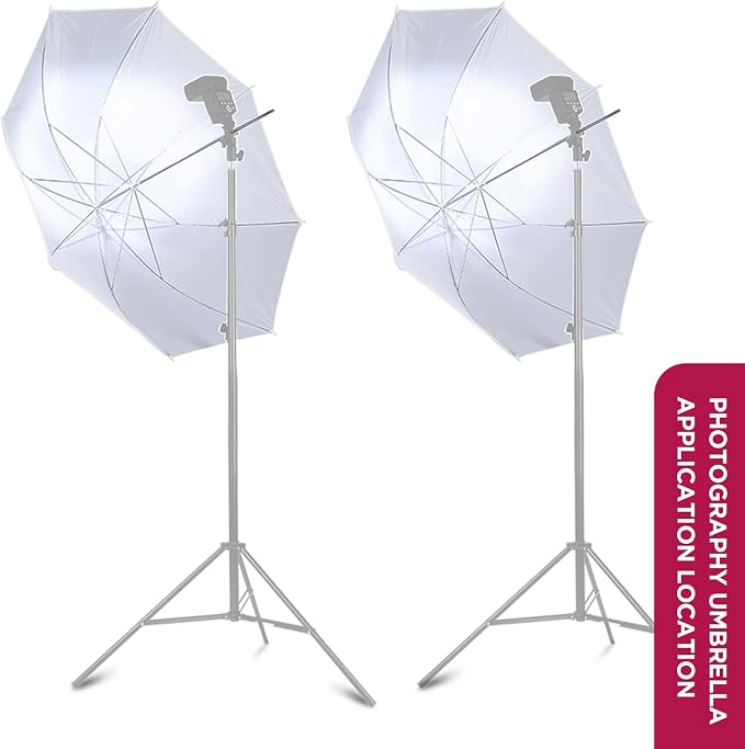 33"/84cm White Translucent Soft Umbrella Kit, Photography Umbrella Lighting Kit - Image 2