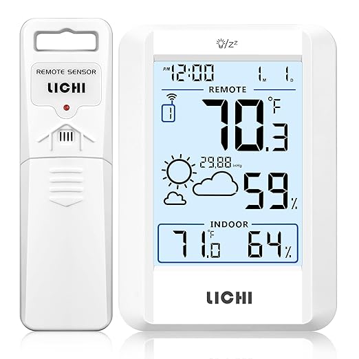Indoor Outdoor Thermometer Wireless Weather Station Inside Outside Thermometers by Unknown
