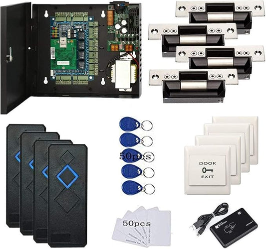 4 Doors Access Control Security Kits by MENGQI-CONTROL
