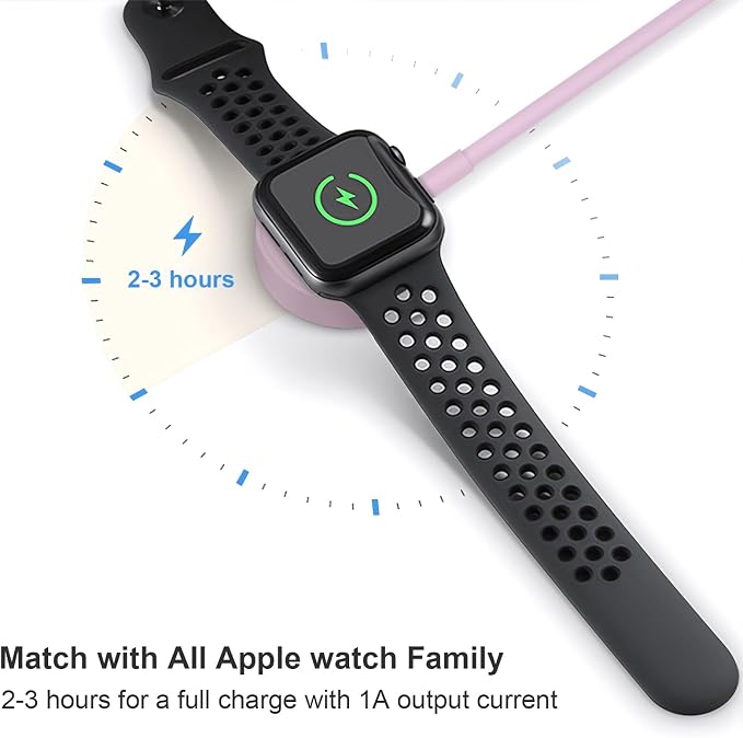 Fast Charger for Apple Watch Charger, Magnetic iWatch Charger to USB A Cable - Image 7