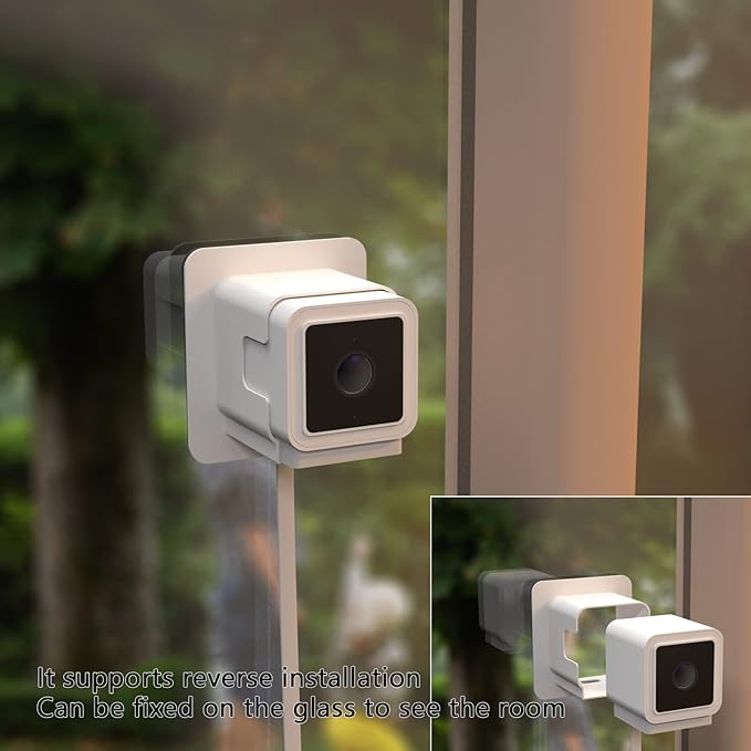 Window Mount for Wyze Cam V4 and V3, Through Windows Glass Surfaces Use Cam V4 - Image 5