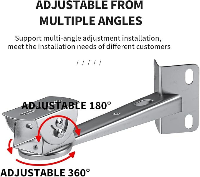 ZT-NET Security Camera Corner Pole Mounting Bracket Stainless Steel Mount - Image 3