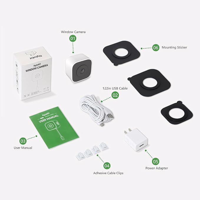 3MP Window Cameras for Home Security, Security Camera, 2K Full Color Night - Image 9