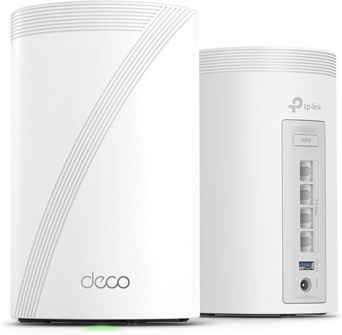 TP-Link Deco 7 Pro BE63 Tri-Band WiFi 7 BE10000 Whole Home Mesh System- by TP-Link