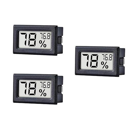 3 Pack Mini Indoor Temperature Humidity Meter Gauge Thermometer Hygrometer LCD by Maiweitong