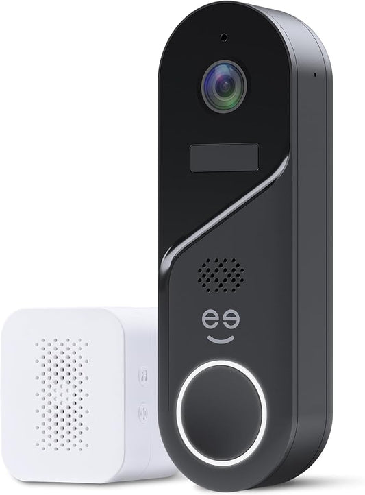Geeni Halo 3MP Smart Video Doorbell Camera – Battery Powered or Hardwired by Geeni
