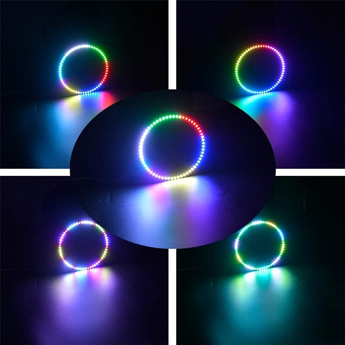 60 LEDs WS2812B 5050 RGB LED Ring Lamp Light Individually Addressable Full - Image 6