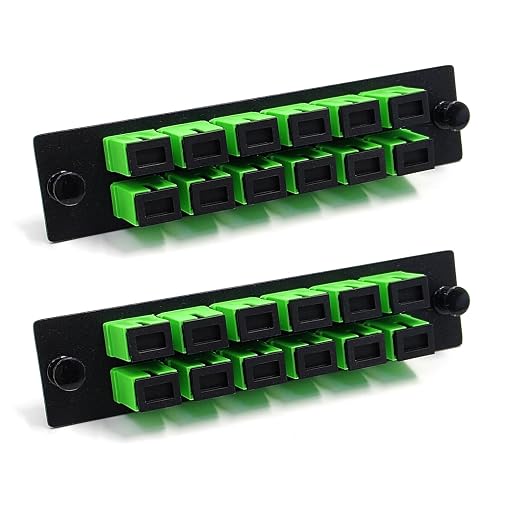 2-Pack 12 Simplex SCAPC Fiber Patch Panel by Duogaliaopticalfiberproduct