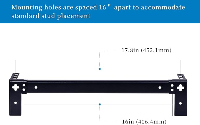 RackPath 1U Vertical Wall Mount Rack - Image 3