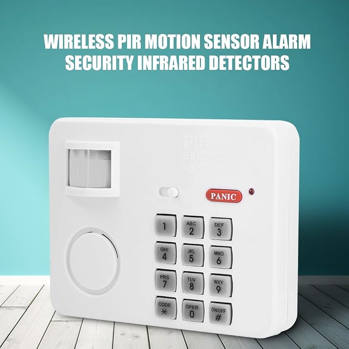 105DB Password Wireless Home Security Emergency Keypad Alarm Siren, 105° Alarm - Image 2
