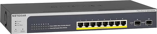 NETGEAR 10-Port PoE Gigabit Ethernet Smart Switch by NETGEAR
