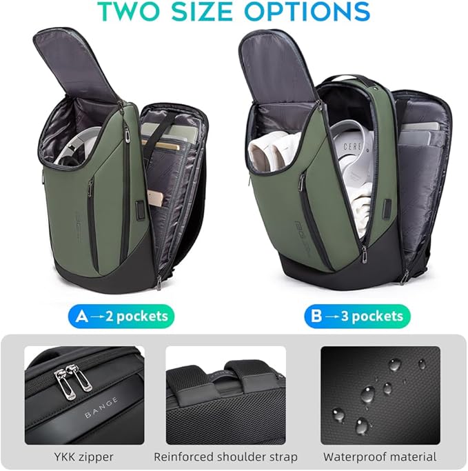 BANGE Business Smart Backpack Waterproof fit 15.6 Inch Laptop Backpack - Image 3
