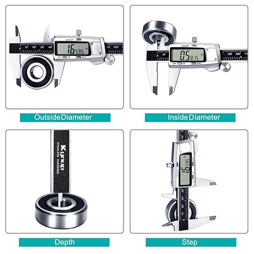 Kynup Digital Caliper, Caliper Measuring Tool, Micrometer Dial Vernier Caliper - Image 3