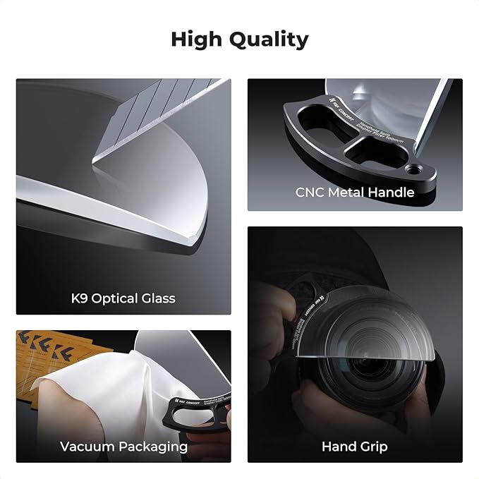 K&F CONCEPT 100mm Handheld Diopter Filter Special Effects Optical Glass Prism - Image 6