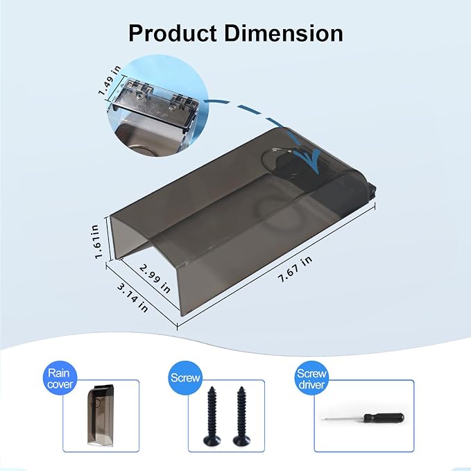 Outdoor Weatherproof Flip-top Cover, Plastic Sunshade and Rain Protection - Image 3