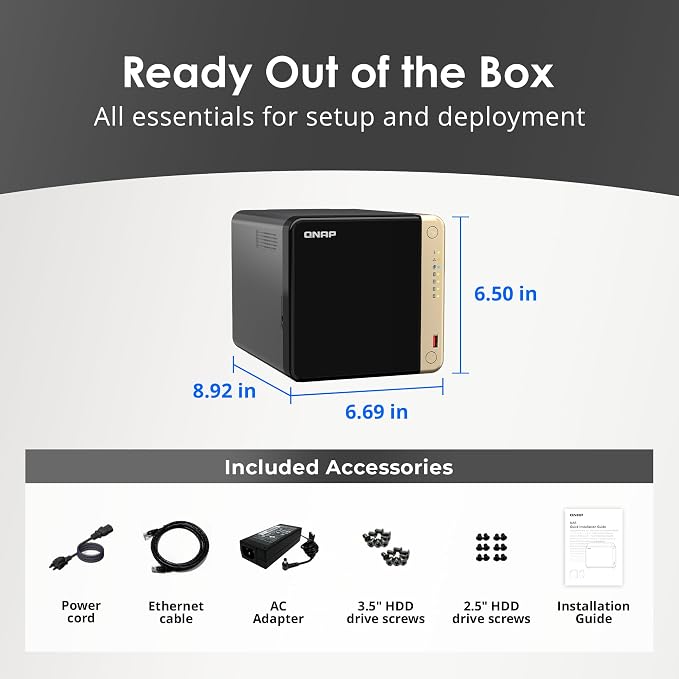 QNAP TS-464-8G-US 4 Bay High-Performance Desktop NAS - Image 8