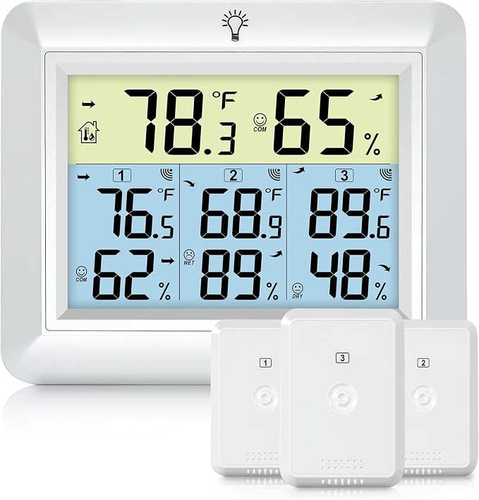 Urageuxy Wireless Indoor Outdoor Thermometer by Urageuxy