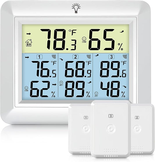 Urageuxy Wireless Indoor Outdoor Thermometer by Urageuxy