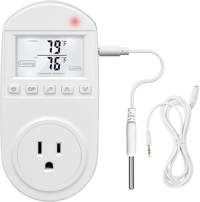 Temperature Controlled Outlet, Briidea Thermostat Outlet Compatible by briidea