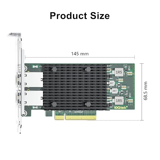 10Gtek 10Gb Dual RJ45 Port Network Card - Image 5