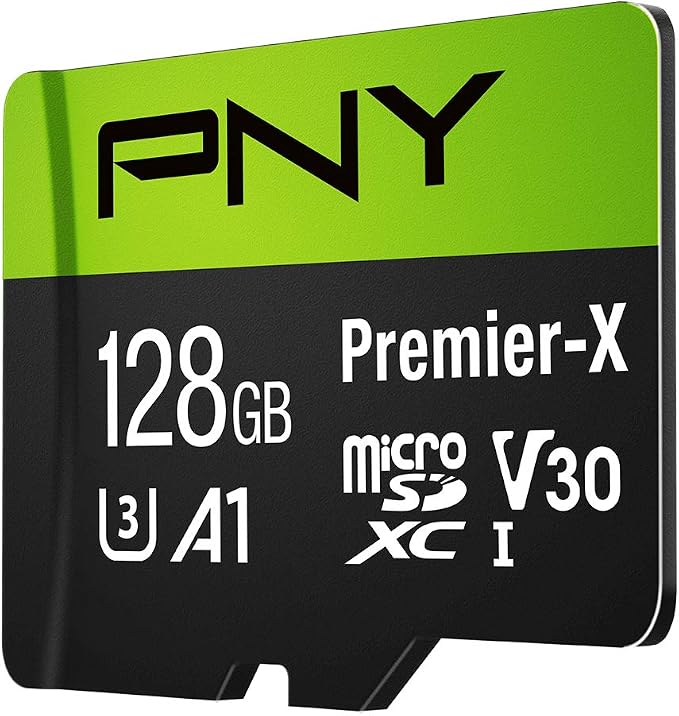 PNY 128GB Premier-X Class 10 U3 V30 microSDXC Flash Memory Card - Image 2