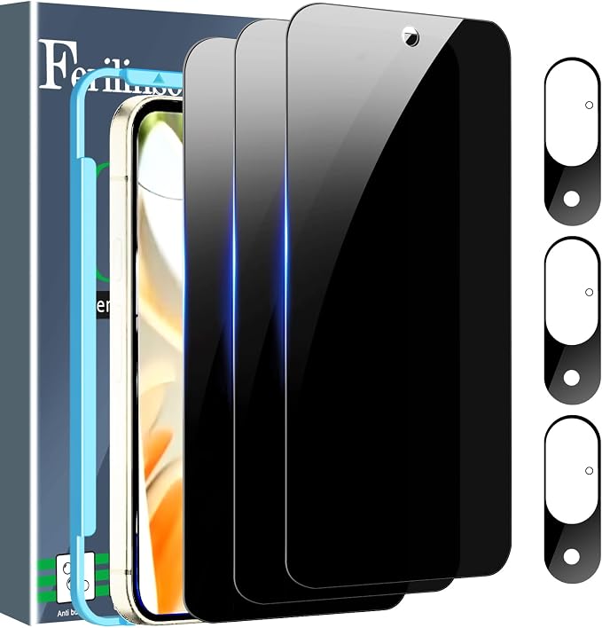Ferilinso Full Coverage 3 Pack Privacy Screen Protector by Ferilinso