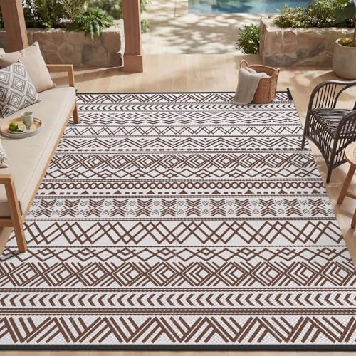 MontVoo Outdoor Rug Carpet Waterproof 5x8 Outdoor Patio Rug Mat Reverisble by MontVoo