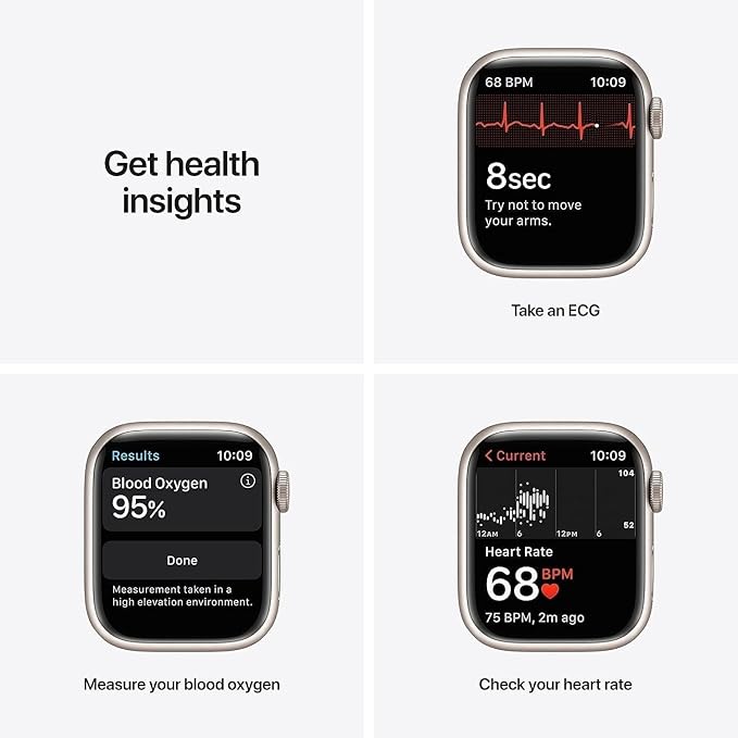 Apple Watch Series 7 Starlight Aluminum Case - Image 5
