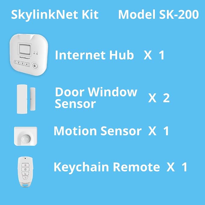 SK-200 SkylinkNet Connected Wireless Alarm System, Security & Home Automation - Image 2