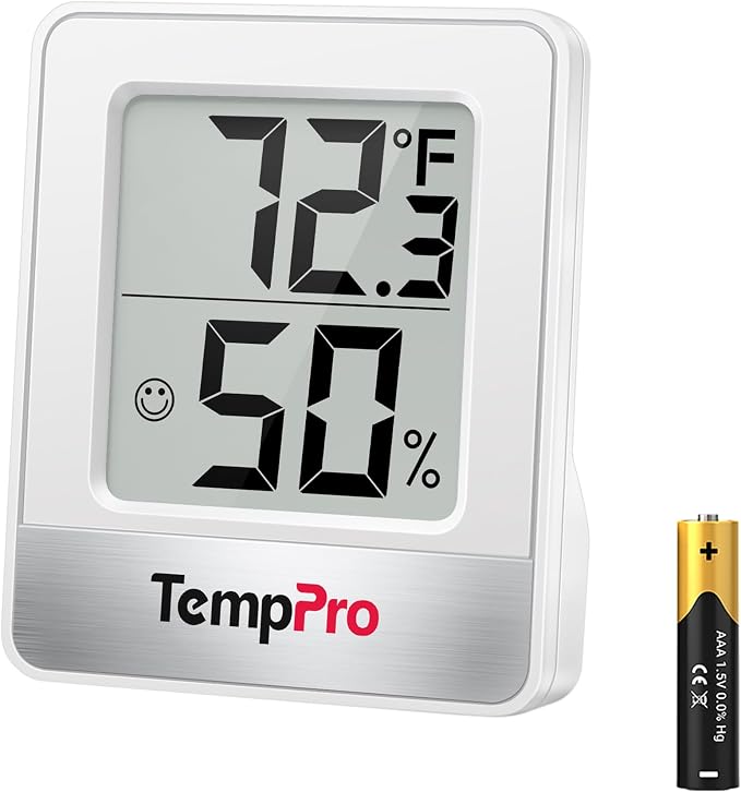 TempPro TP49 Digital Hygrometer Indoor Thermometer Humidity Meter Room by TempPro