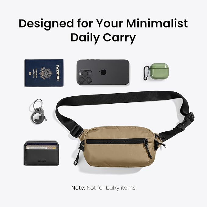 tomtoc 1.5L Sling Bag with RFID Blocking, Crossbody Bag Minimalist Chest - Image 9