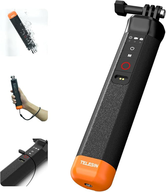 TELESIN Floating Selfie Stick Hand Grip Waterproof Handle by telesin