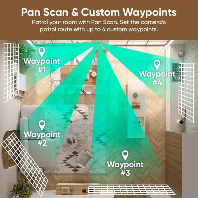 WYZE Duo Cam Pan Indoor/Outdoor IP65 2K 360° Pan/Tilt Smart Home Security Camera - Image 7