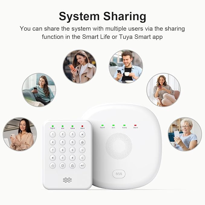 2026 Home Security System, 7-Piece Wireless Smart Alarm System Kit - Image 4