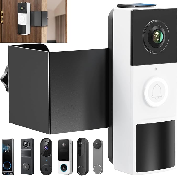 Anti-Theft Doorbell Mount No Drill Compatible by Honeast