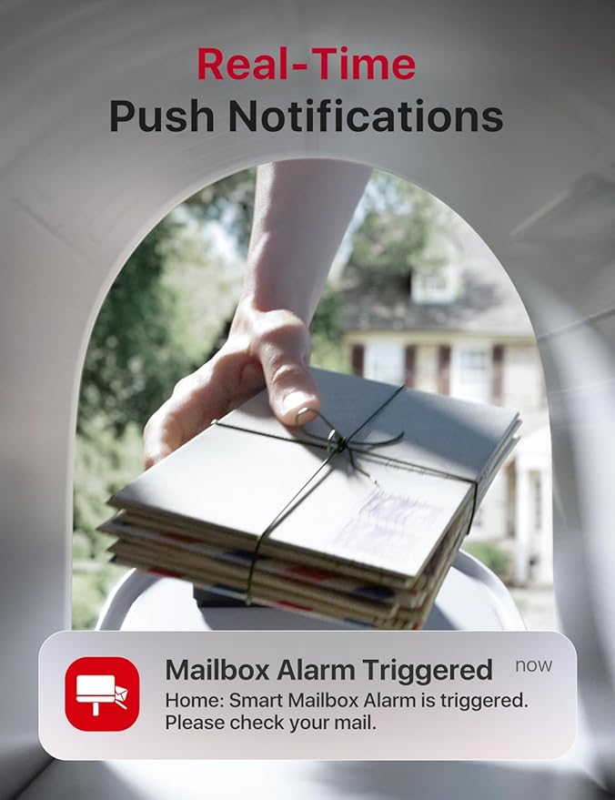 X-Sense Smart Mailbox Alarm, Wireless Long Range Mailbox Alert, Mailbox Sensor - Image 2