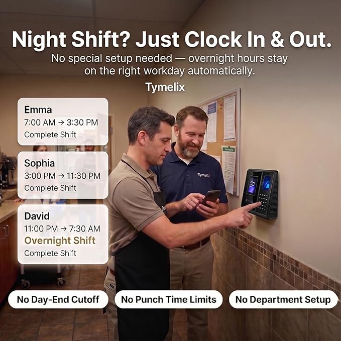 App Control, 5s Fast Connection, Fix Records, Custom Overtime, Lunch & Break - Image 6