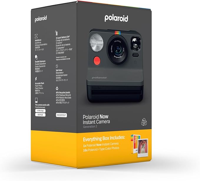 Polaroid Now 2nd Generation I-Type Instant Camera + Film Bundle - Image 5