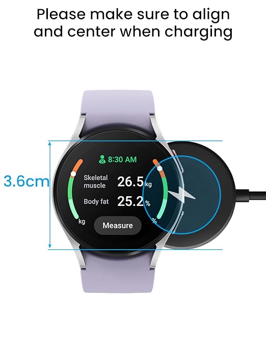 Sinoacc Charger for Samsung Galaxy Watch 7/6/6 Classic/5/5 Pro/4/4 - Image 7
