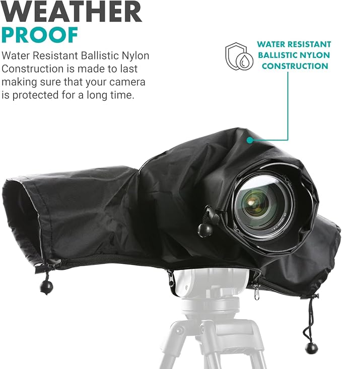 Movo CRC01 Waterproof Nylon Camera Rain Cover - Image 3