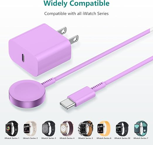 Upgraded Apple Watch Charger, Magnetic Fast Charger, USB C Charger Block Plug - Image 7