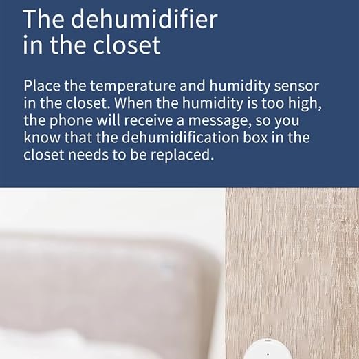 Haozee Zigbee Temperature and Humidity Sensor, ZigBee Hub Required, - Image 6