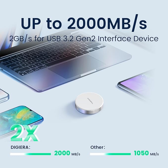 DIGIERA 2TB Magnetic Portable SSD, External Solid State Drives - Image 4