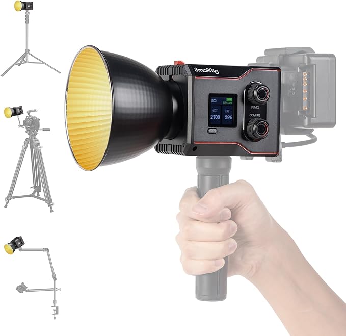 SmallRig RC 60B COB Video Light, 49Wh Battery 45min Runtime, 63W 11200lux CRI by SmallRig