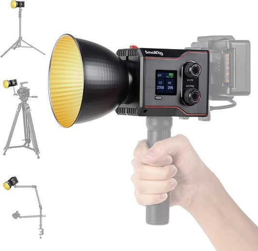 SmallRig RC 60B COB Video Light, 49Wh Battery 45min Runtime, 63W 11200lux CRI by SmallRig