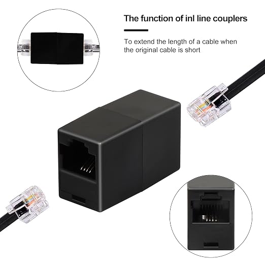 Uvital Phone Extension Cord 33 Ft, Telephone Cable - Image 3