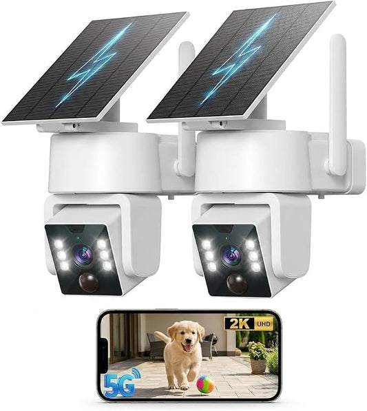 5G & 2.4G Wi-Fi Outdoor Camera Wireless, Solar Security Cameras Wireless Outdoor by Unknown