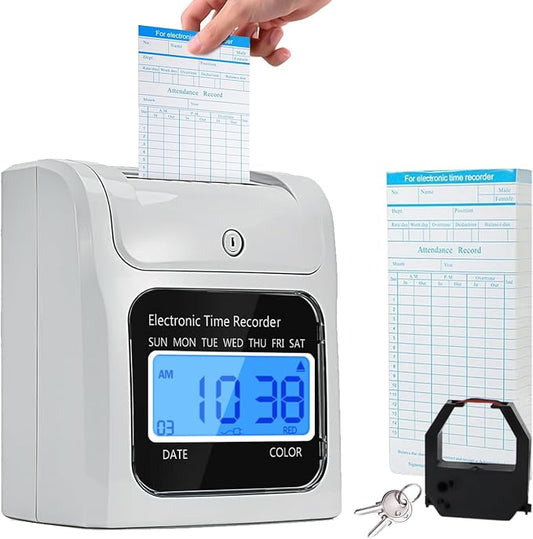 TooCust Employee Time Clocks for Small Business, Auto-Align Time Clock Punch by TooCust